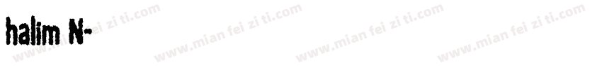 halim N字体转换